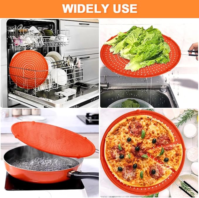 Splatter Screen for Frying Pan, Grease Splatter Guard, Heat-Resistant Splatter - Image 5