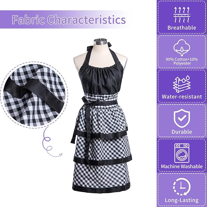 Lovely Flower Pattern Retro Aprons - Image 8