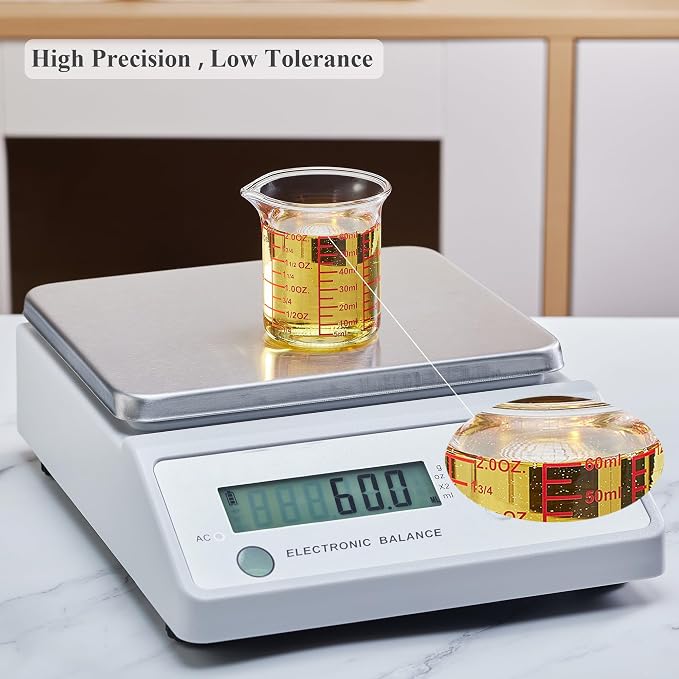 Ackers 4-Piece Glass Measuring Cup Set, Borosilicate Beaker Style Nesting - Image 5