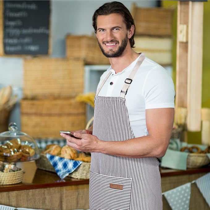 Handepo 4 Pcs Kitchen Aprons - Image 5