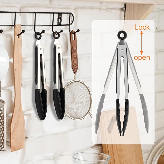 Premium Stainless Steel Heat Resistant Kitchen Tongs - Image 7