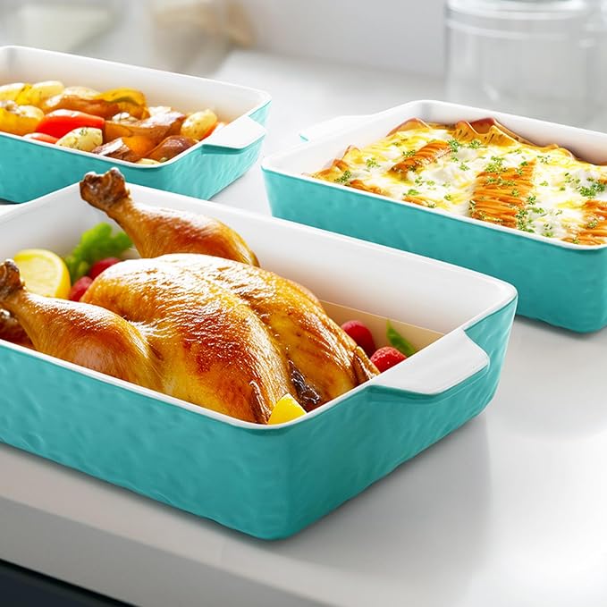 Casserole Dishes for Oven, Ceramic Baking Dishes, Lasagna Pan - Image 2