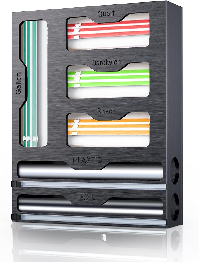 KOCWELL Bag Organizer & Plastic Wrap Dispenser by KOCWELL