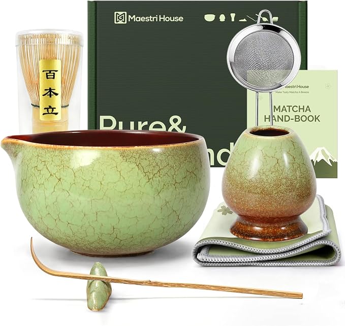 Maestri House Matcha Whisk Set, 7-Pc Complete Matcha Kit by MaestriHouse