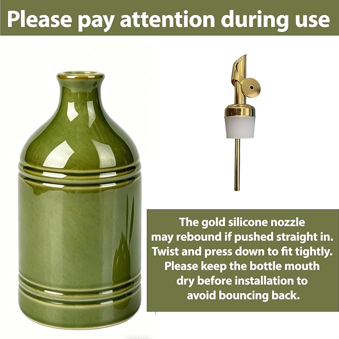 Ceramic Olive Oil Dispenser Bottle - Image 2
