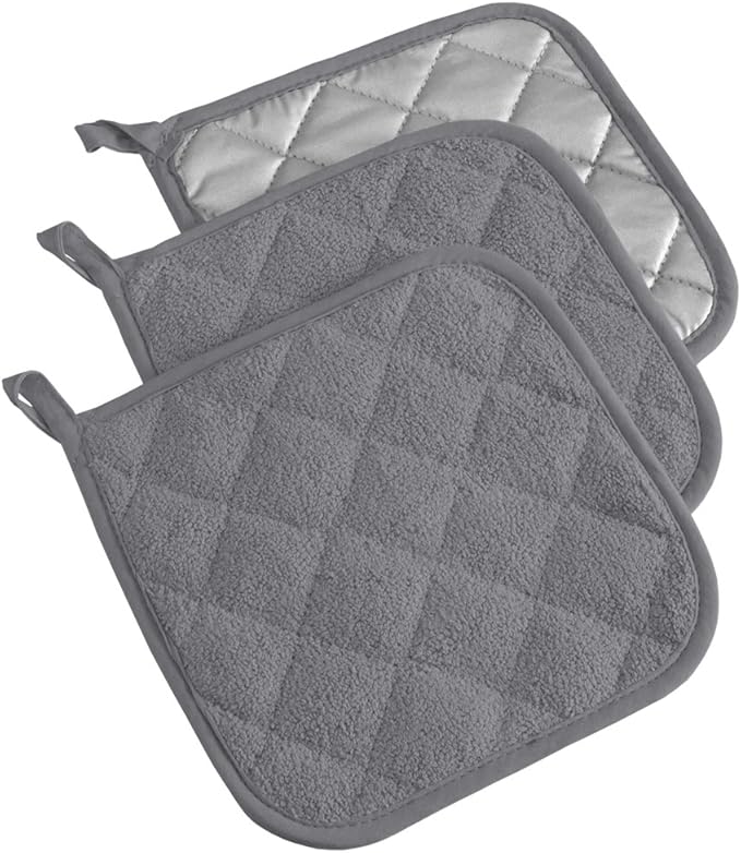 DII Basic Terry Collection Quilted 100% Cotton, 3 Piece by DII