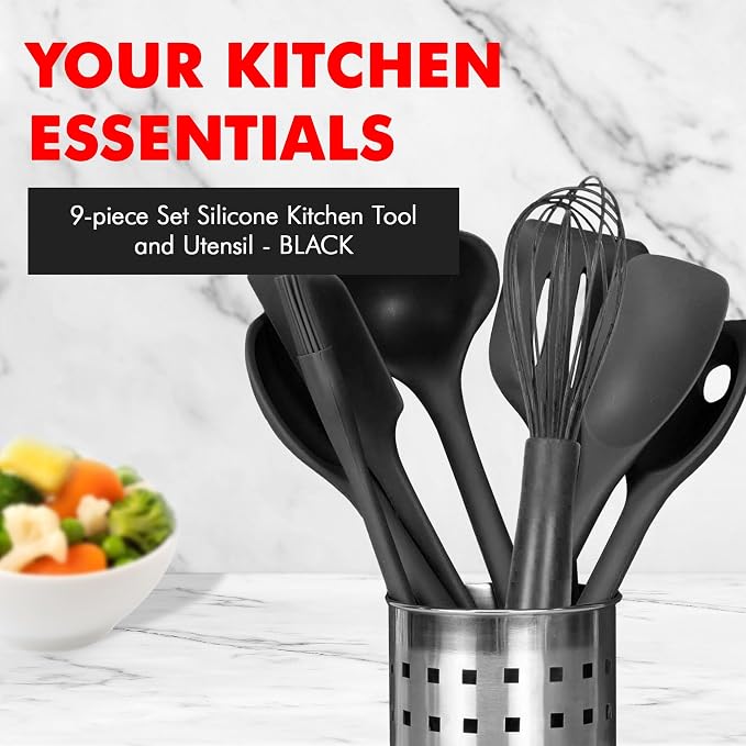 Chef Craft - Premium Silicone Kitchen Tools and Utensils Set, Non-Scratch - Image 2