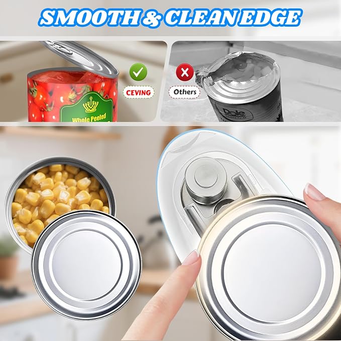 USB Rechargeable Electric Can Opener – Battery Operated, One Touch Automatic - Image 5
