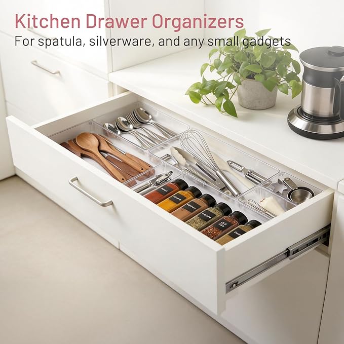 12 Pack Large Drawer Organizer Bins - Image 5