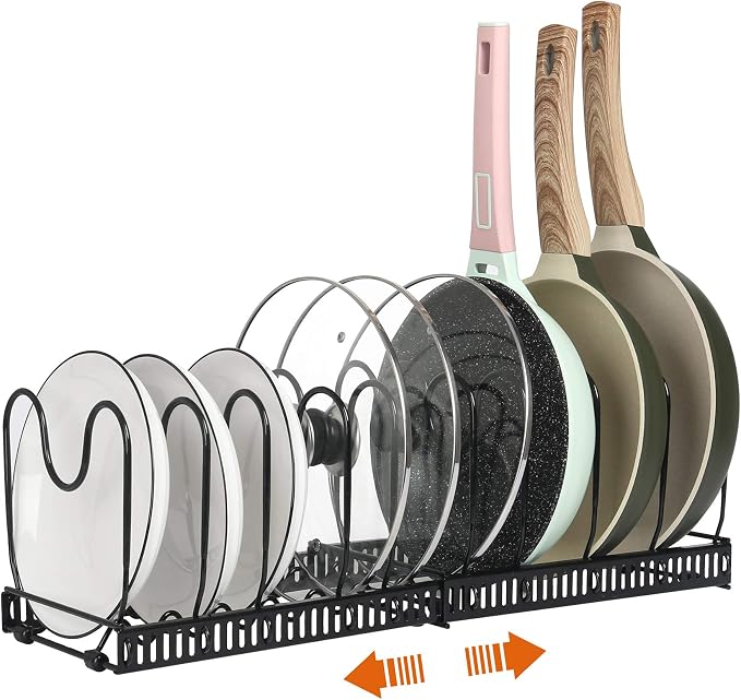 ROOHUA Pot Rack -Expandable Pan Organizer by ROOHUA