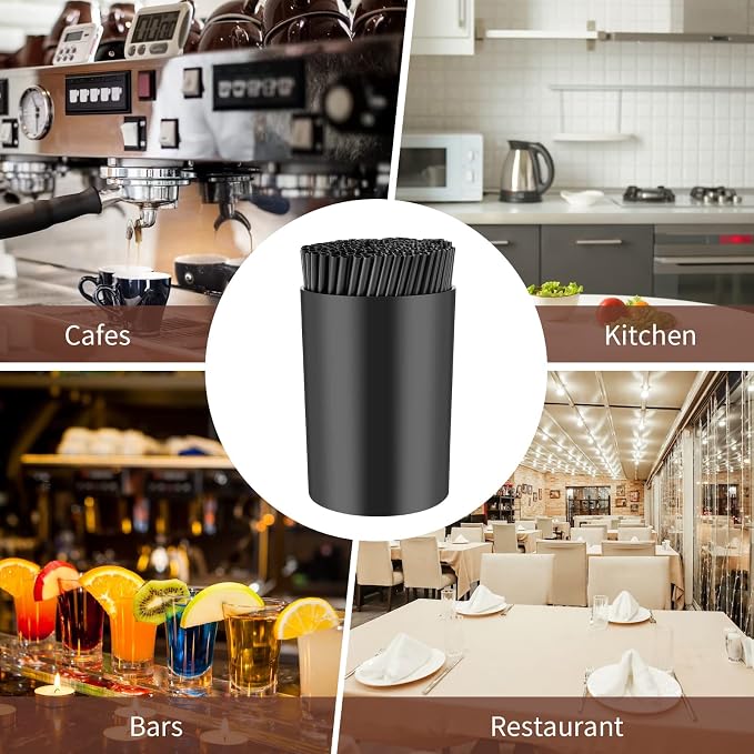 200 Pcs Black Coffee Stirrer and Holder Set Coffee Stir Sticks Coffee Stirrers - Image 4