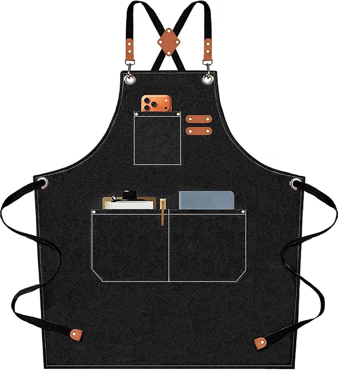 AFUN Chef Aprons for Men Women by BringYouaFun