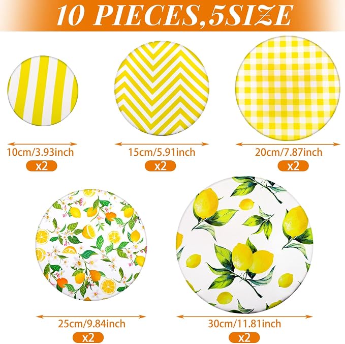 10 Pack Cloth Bowl Covers for Bread Rising - Image 3