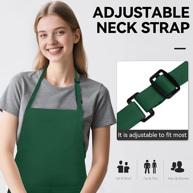NLUS 2 Pack Kitchen Aprons - Image 4