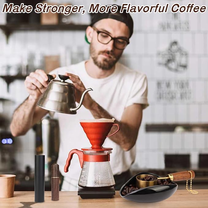 4Pcs Coffee Bean Dosing Cup, Spray Bottle, Spoon and Stirrer Tool Set, Coffee - Image 7