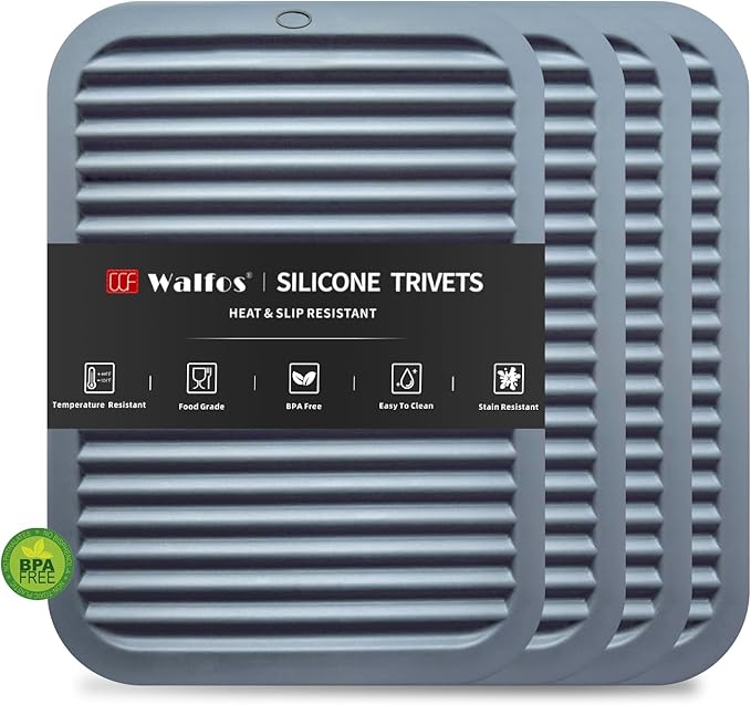 Walfos Silicone Trivets for Hot Pots and Pans by Walfos