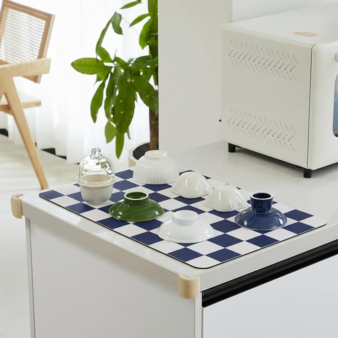 Ohocut Checkered Dish Drying Mat - Image 3