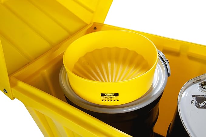Eagle 1660 Drum Funnel – 18" Diameter, Fits 30 & 55 Gallon Drums, Spout Fits 2" - Image 6
