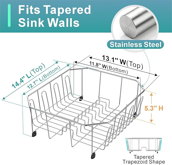 GSlife Small in Sink Dish Drying Rack - Image 2