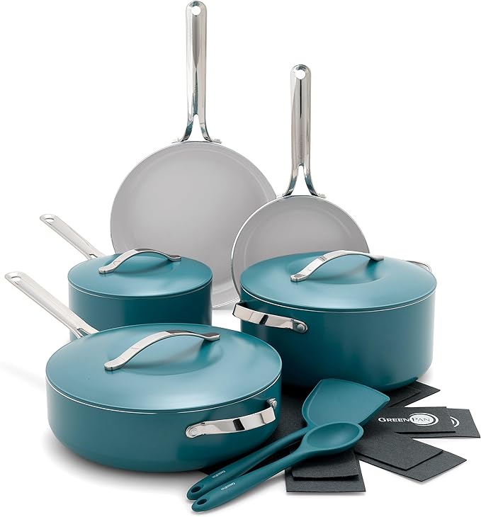 GreenPan Nova 10-Piece Cookware Pots & Pans Set, Oprah’s Favorite Things 2024 by GreenPan