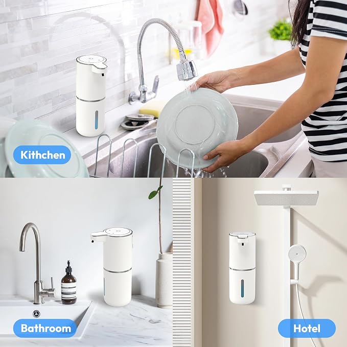 2 Pack Automatic Foaming Soap Dispenser, Touchless Foam Soap Dispenser - Image 8