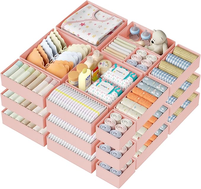DIMJ Drawer Organizer Clothes 24Pack by DiMJ