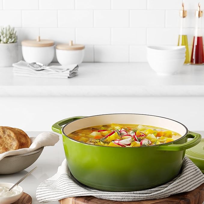 Amazon Basics Enameled Cast Iron Dutch Oven Pot - Image 6