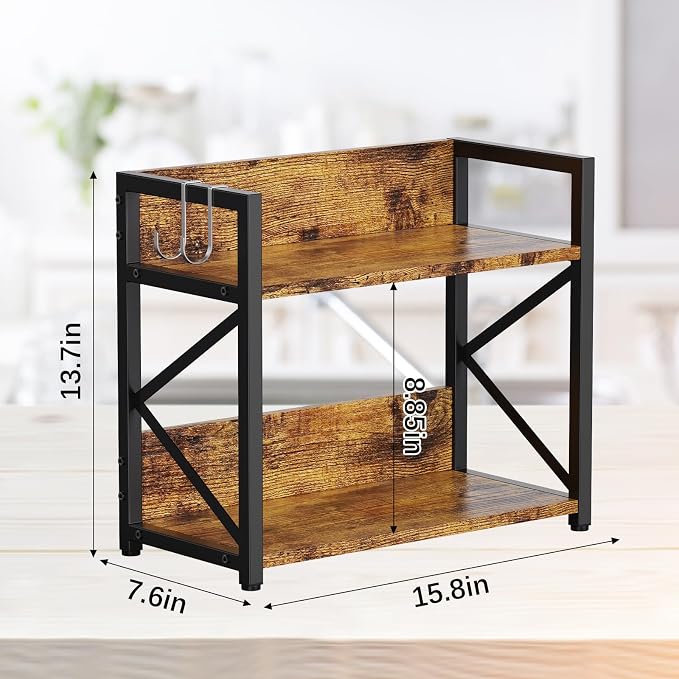RUILALIFE Coffee-Bar-Station-Organizer Shelf - Image 4