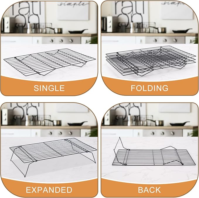 Cooling Rack for Baking 3 Tiers, Stainless Steel Baking Cooking Cooling Racks - Image 4