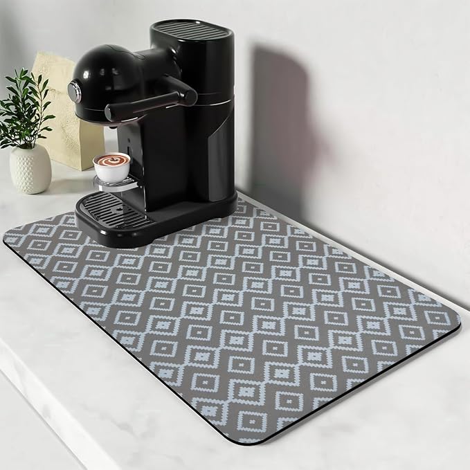 Bloss Dish Drying Mat, 2025 Multiple Usage Coffee Bar Mat, Kitchen Counter Mat by Bloss
