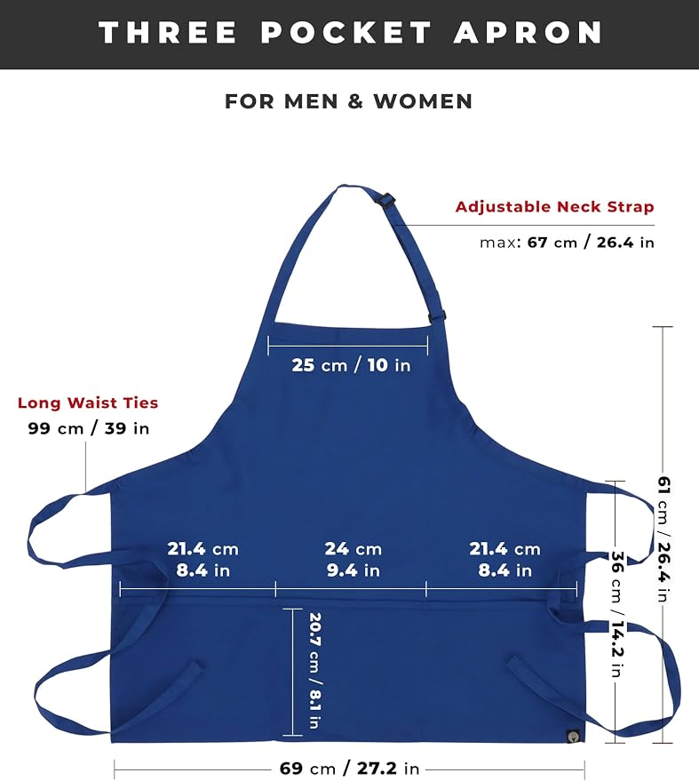 Chef Works Unisex Three Pocket Apron - Image 8