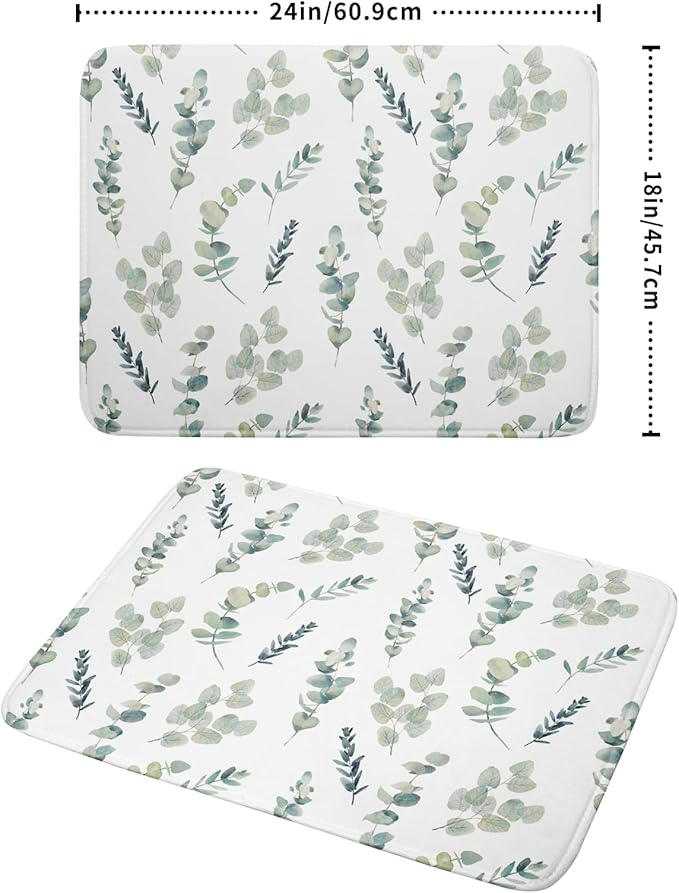 Eucalyptus Leaf Dish Drying Mat - Image 2