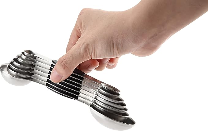 Spring Chef Stainless Steel Magnetic Measuring Spoons Set of 8 - Image 9