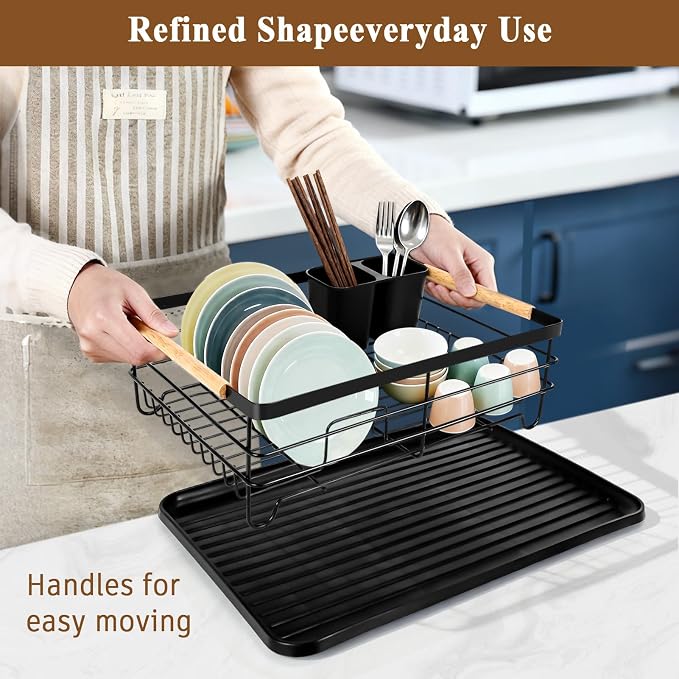 Dish Racks for Kitchen Counter, Thickened Metal Dish Drying Rack - Image 6
