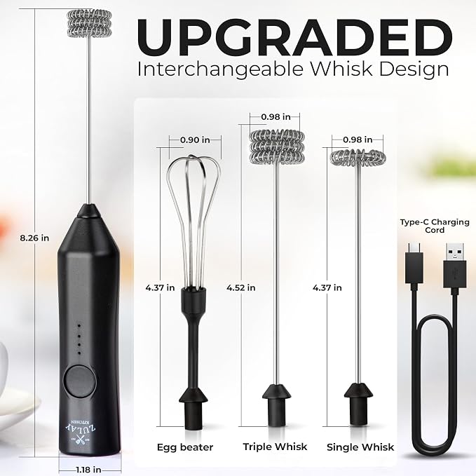 Zulay Kitchen Rechargeable Milk Frother - Image 5