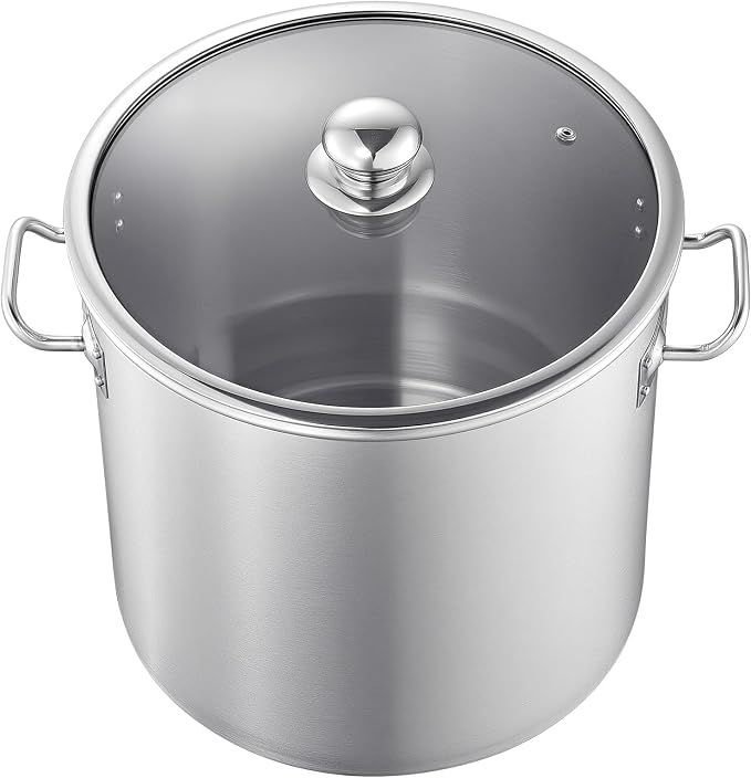 VEVOR Stainless Steel Stock Pot, 21-Quart Stainless Steel Stockpot - Image 9