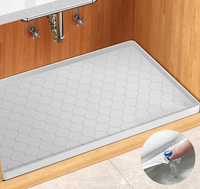 Winisok Silicone Under Sink Mat 34" x 19", kitchen Essentials and Gadgets by Winisok