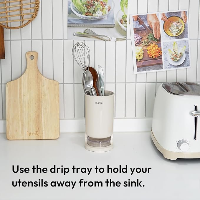 carrotez Utensil Drying Holder for Kitchen Counter, Self Draining, Small - Image 5