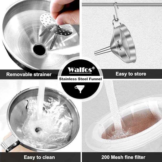 Walfos 3Pcs Kitchen Funnel - Image 7