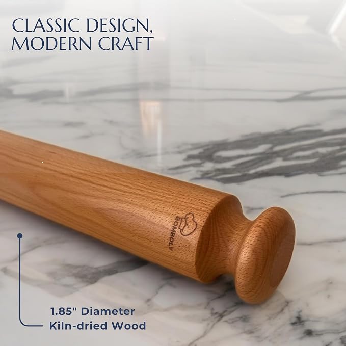 Mattarello Pasta Rolling Pin – Handmade Italian Tool - Image 2
