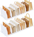 SPACEKEEPER Shelf Divider for Closet, 2 Pack Adjustable Purse Organizers by SPACEKEEPER
