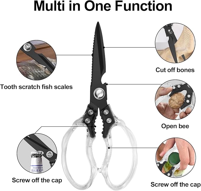 CGBE Kitchen Scissors, Heavy Duty Food Scissors - Image 2