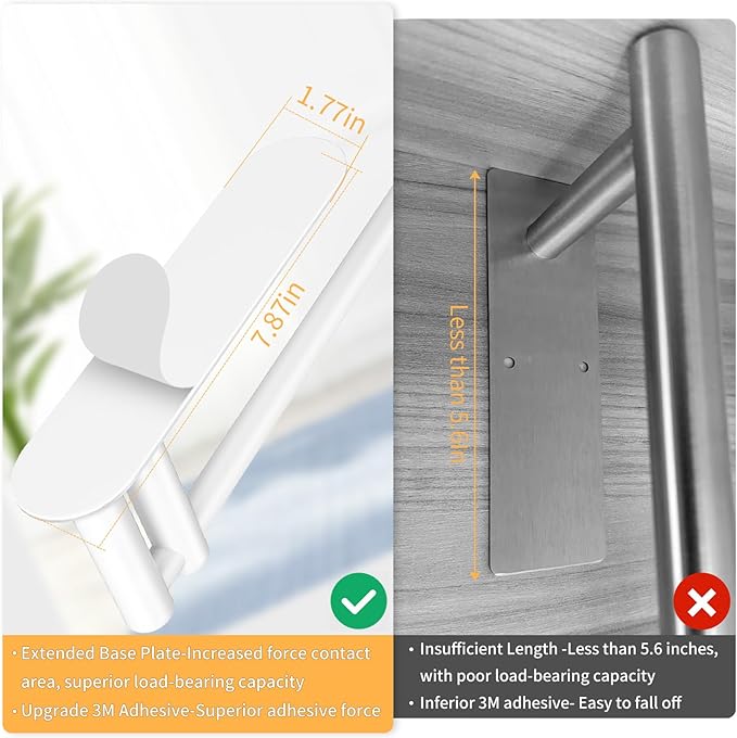 Paper Towel Holder Under Cabinet, 13Inch Self-Adhesive or Wall Paper Towel - Image 3