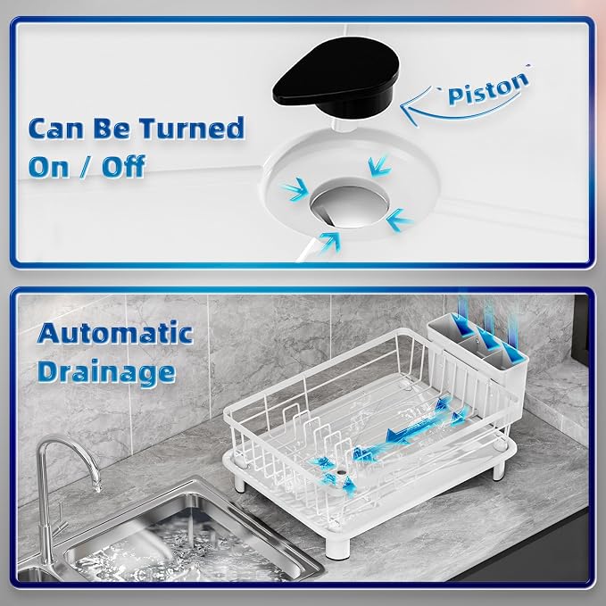 Dish Drying Rack, Stainless Steel-Dish Rack, Dish Racks - Image 5
