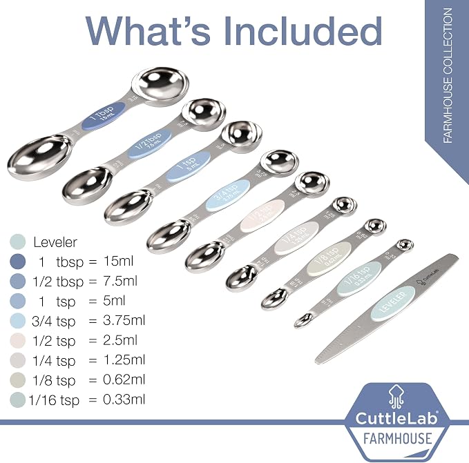 CuttleLab Magnetic Measuring Spoons Set - Image 3