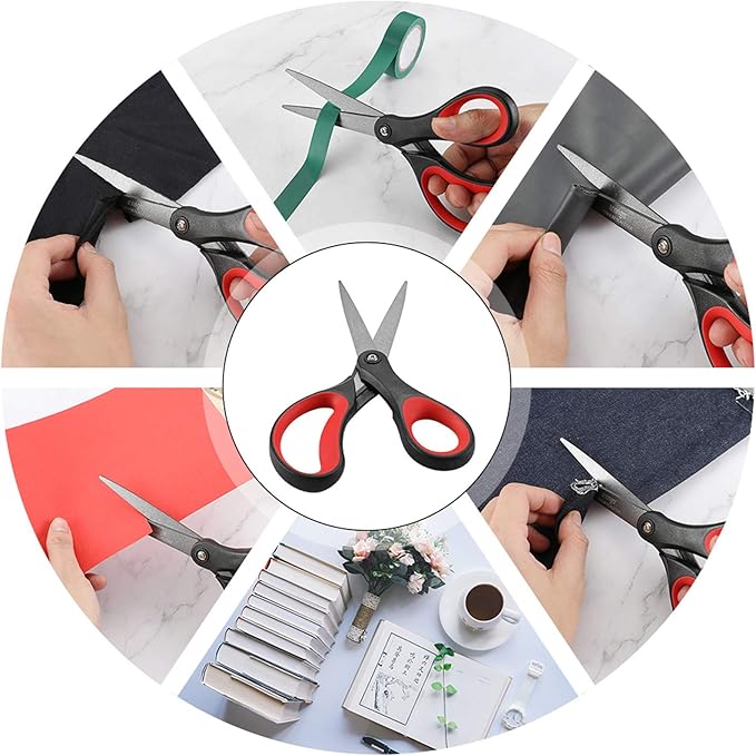 LIVINGO 2 Pack 8" Titanium Non-Stick Scissors, Professional Stainless Steel - Image 6