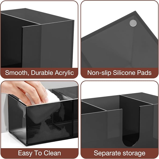 Acrylic Coffee Cup Holder for Countertop Breakroom, 3 Slots Acrylic Coffee Bar - Image 5