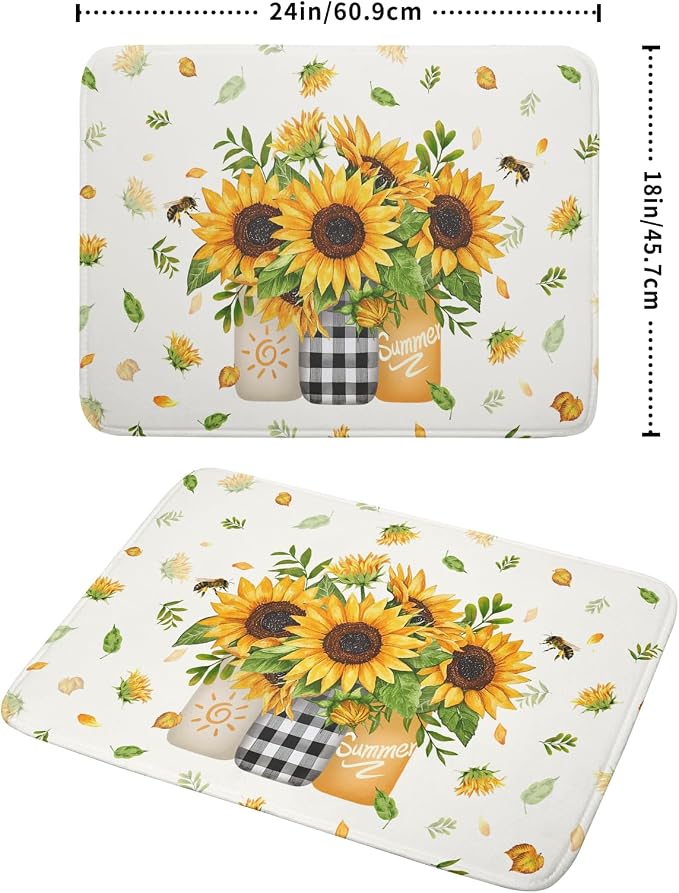 Giwawa Sunflower Vases Dish Drying Mat - Image 2