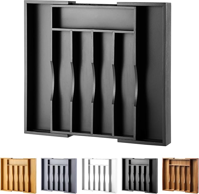 Expandable Bamboo Kitchen Drawer Organizer by oridom