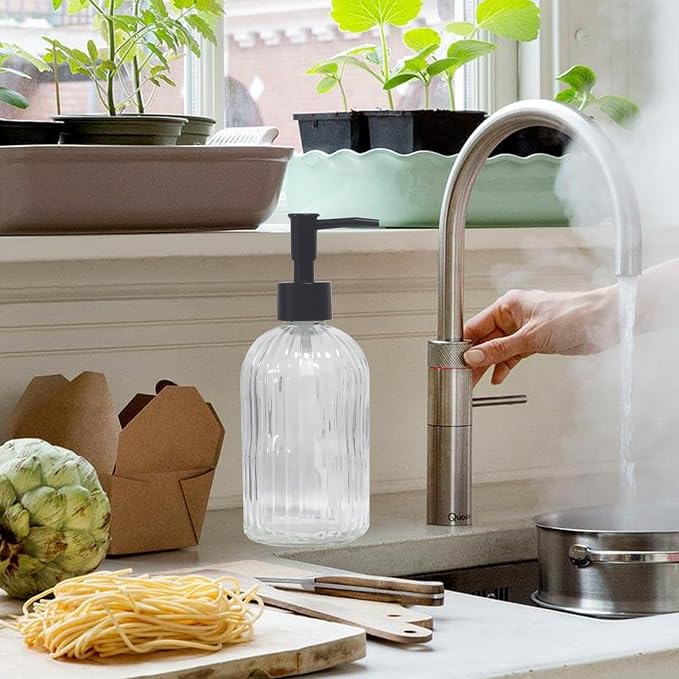 Clear Glass Soap Dispenser - Image 5